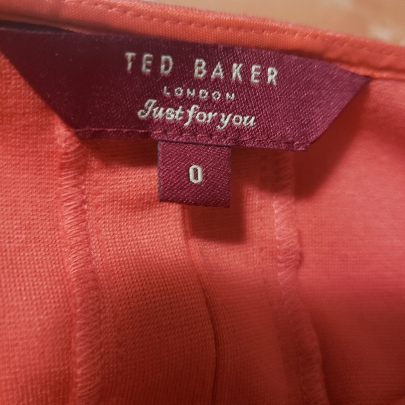 Ted baker coral/pink mini dress - Picture 4 of 4